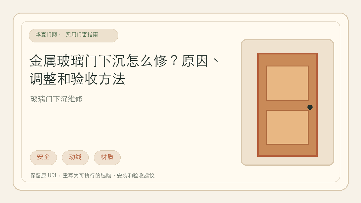 金属玻璃门下沉怎么修?原因、调整和验收方法