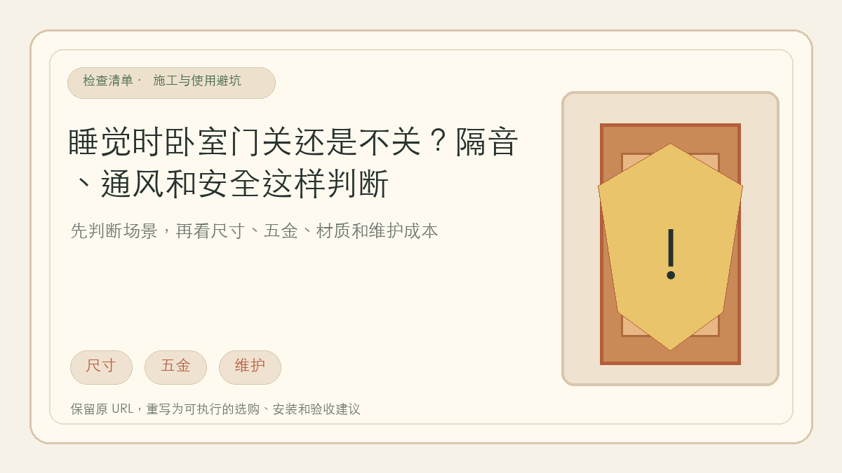 睡觉要关门吗?卧室门开着好还是关着好_华夏门网
